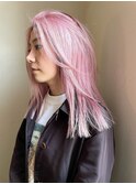 【White pink】ミディアムレイヤー_ホワイトピンク_ペールピンク