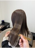 春ハイライトカラー×オリーブベージュ