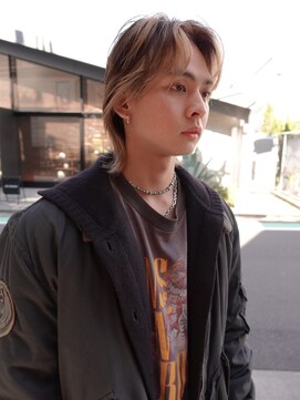 ノラジャーニー(NORA Journey) メンズボブウルフメンズミディアムレイヤーカットメンズウルフ