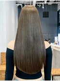 美髪おくれ毛韓国前髪カットヘアロング_ba551021