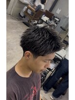 フライ 東通り店(Frei) 縮毛矯正で作るスパイキーショート