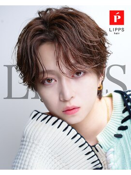 リップス 天神(LIPPS) 【LIPPS天神】メンズフェザーパーマツーブロックウルフ毛流れ