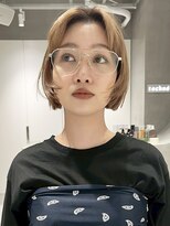 テクネ 天神大名(techne)&nbsp;天神大名顔周りレイヤーカットミディアムボブタッセルボブパーマ