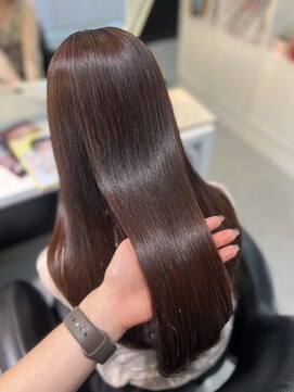 フォルテ 城北店 暖色カラー/透け感ブラウンカラー／髪質改善