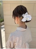 着物に合うヘアアレンジ　シンプルシニヨン