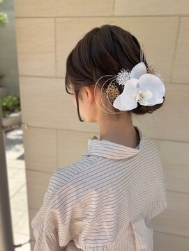スタイル 成城学園前(STYLE) 着物に合うヘアアレンジ　シンプルシニヨン