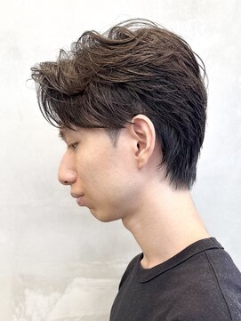 エリマバイフィフス 調布(elima by fifth) 調布メンズパーマフェザーパーマシャドウパーマセンターパート