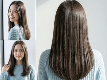 アンドヘアサロン(AND hair salon)の写真/まっすぐなのに柔らかい。確かな薬剤選定で、指通りなめらかな憧れの艶髪に。