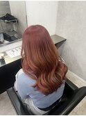 オレンジカラーピンクブラウンブリーチカラー所沢