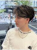 MEN’S/リバースセンターパート/ニュアンスパーマ/刈谷