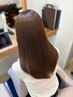 【憧れのストレートヘアに】美髪縮毛矯正+カット+超音波5stepトリートメント