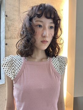 ニーム 栄(nimes) ミディアムレイヤーパーマ・ドライパーマ