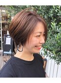 ヘルシーレイヤー センター分けショート ”浅田 昌宏“