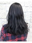 ロング☆暗髪なのに透け感!(M)