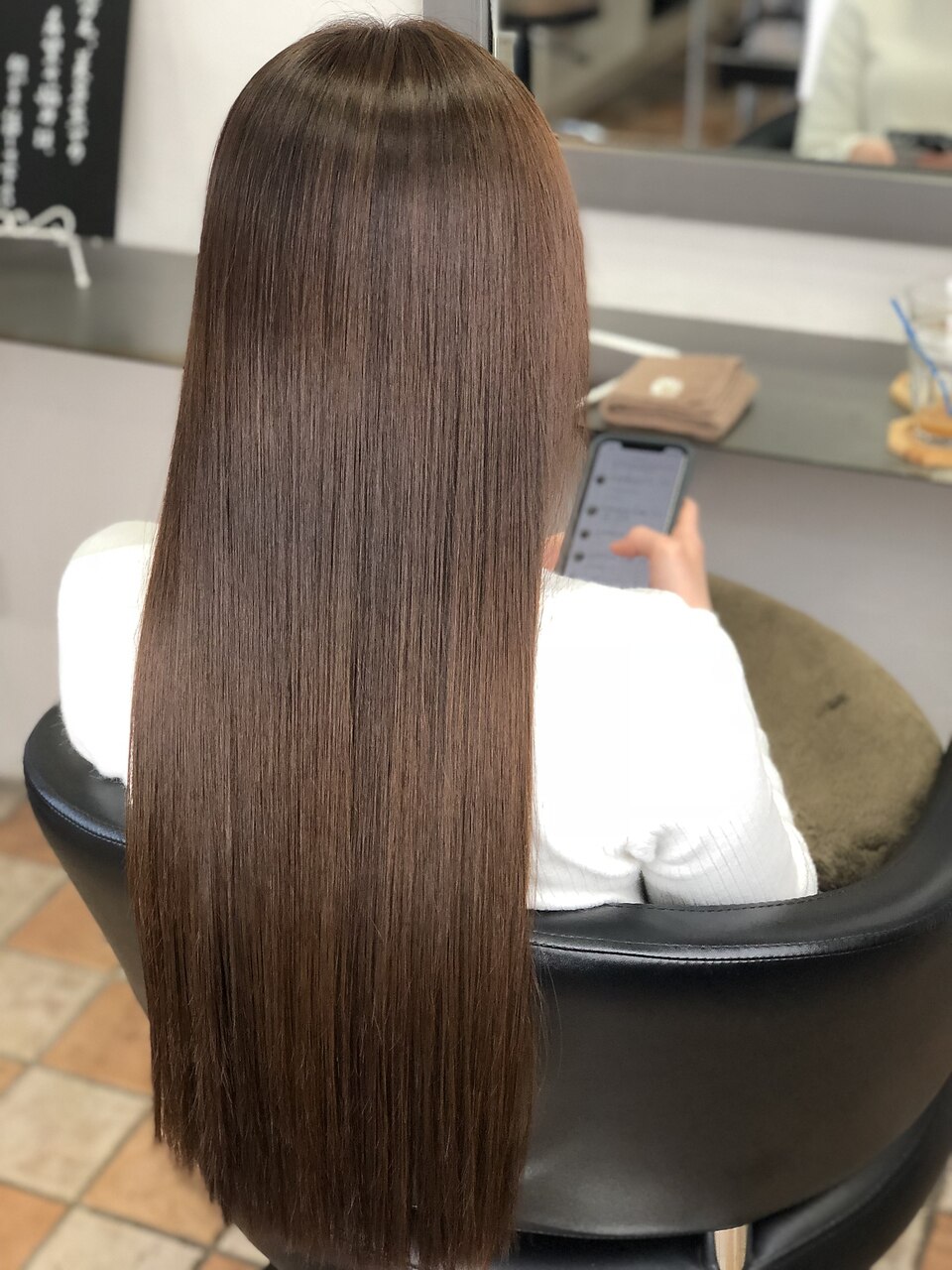 【口コミして頂いた方限定】縮毛矯正エステ＋カット\24300[三鷹]