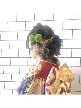 アルマヘアー(Alma hair by murasaki) 成人式の着付けセット出来ます☆