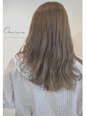 <Chainon.>インスタ人気◎20代/ダブルカラー/シフォンベージュ