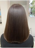セミロング/うる艶ココアグレージュ