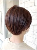 【AMAZING HAIR千歳店/横山】ショコラブラウン ミニマムショート