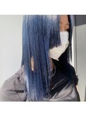 ブルーブラック#くすみブルー