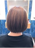 ノーブルな小顔暗髪アッシュブラウン大人タンバルモリ