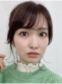 垢抜けシースルーバング☆愛されミディアム　新宿代々木