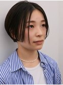 大人可愛いシンプルボブ