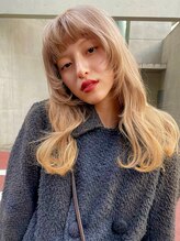 ノラ ヘアーサロン(NORA HAIR SALON) 【大久保】顔周り、レイヤーカット、ブロンドベージュカラー