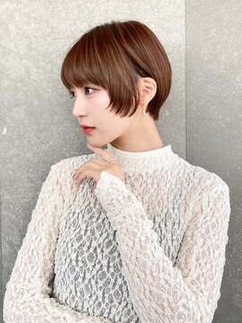 ロンド レイ 立川(Lond Ray) ショート×顔周り×前髪×シルキーベージュ×グレージュカラー