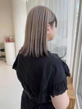 ハイブ 金沢(Hive) 10代20代ハイトーンアンブレラカラーミルクティーベージュ