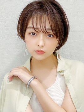 シルクレイ 新宿店(Silk-lei) 似合わせカット丸みショートデザインカラー20代30代40代新宿