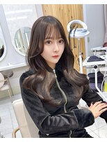 アフロートリノ(AFLOAT Leino)&nbsp;大人可愛い韓国くびれヘア　レイヤーカット　顔周りカット#