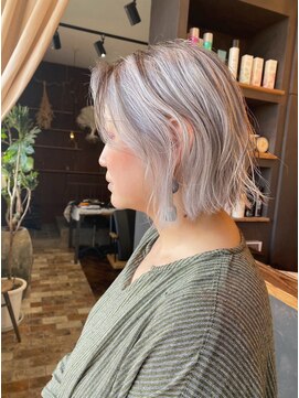 ベランダ(veranda) フェイスレイヤー+ストレートボブ