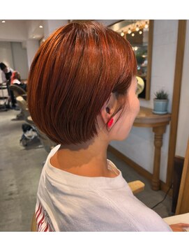 スタジオ エット(studio ett) くすませオレンジショート