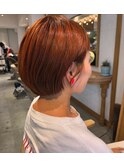 くすませオレンジショート
