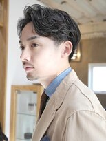 サンアタゴノット(san.atagonot)&nbsp;メンズカット/ゆるパーマセンターパート