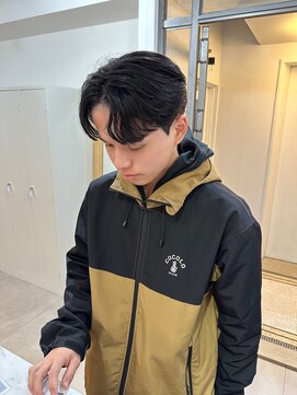 メゾン(Maison) メンズセンターパート/ 毛流れパーマ+ダウンパーマ /韓国ヘア