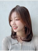 20代30代40代大人かわいいミディアムレイヤー