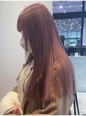 ロング美髪ワイドバング韓国ヘアミディアム_ba437771