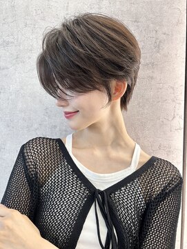 ロンドワン 三宮元町(Lond one) くびれショートボブ/暗めグレージュ