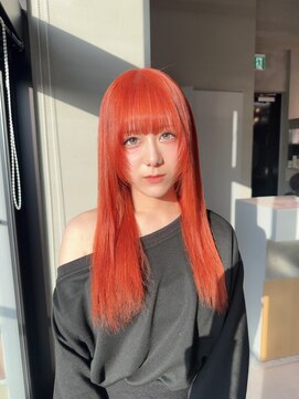 ロンドミラー 博多店(Lond Mirror) ワイドバングで周りに差をつける派手カラー！