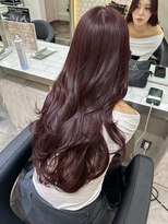 ★前髪ありレイヤーカットミニウルフデジタルパーマ