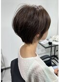 グレーベージュストレートレイヤーロング☆古尾