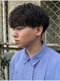 マッシュスパイラルパーマツイストスパイラル波巻きメンズ