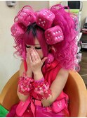 派手ギャル♪超可愛い☆『スジデカ盛りツインテール』