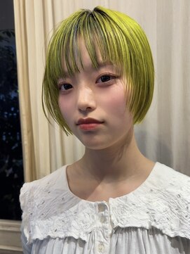 ネハス ナガオカ(nehus.nagaoka) ブリーチ/イメチェン/ホワイトブロンド/外ハネボブ/美髪