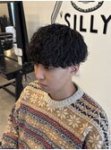 波巻きパーマ