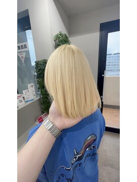 アレンヘアー 函館店(ALLEN hair) 《*抜きっぱなしブロンド*》ボブカット