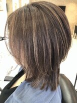 ヘアーデザインムーヴ(Hair design MOVE)&nbsp;白髪ぼかしハイライト　ミディアム