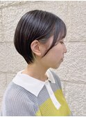 顔まわりカット　マッシュショート　京都美容室　進詩織